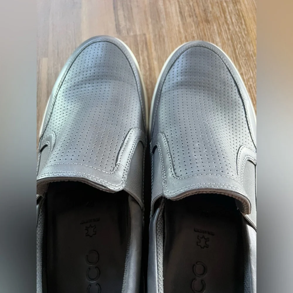Gray Slip-On Men's Shoes Ecco size 46 (size men 12)